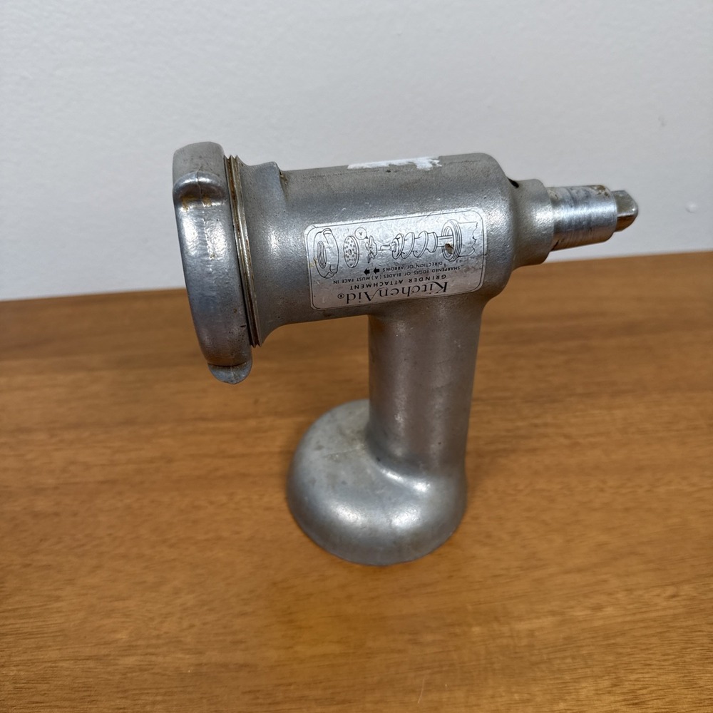 Vintage Hobart KitchenAid FG Metal Food Grinder Attachment No Box